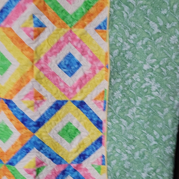 Vibrant Multicolor Geometric Quilt